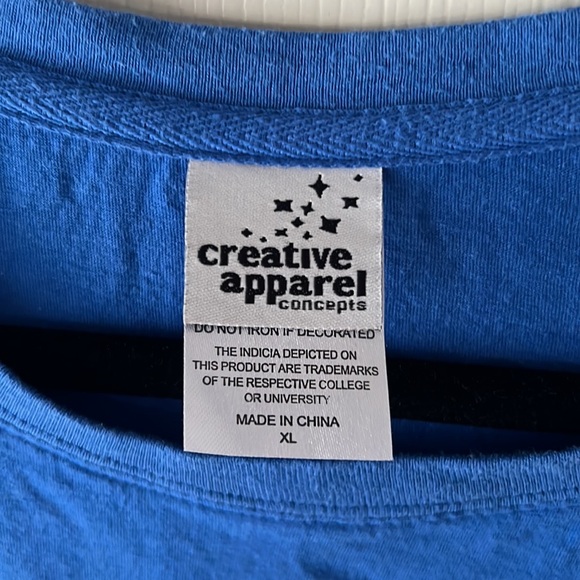 University of Kansas - Go Fight Win Flower Power long sleeve‎ top - Blue Sz XL - Picture 3 of 6